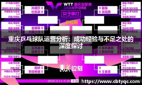 重庆乒乓球队运营分析：成功经验与不足之处的深度探讨
